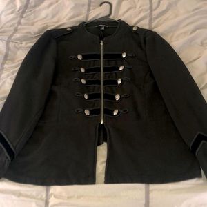 Torrid Military Peplum Jersey Jacket